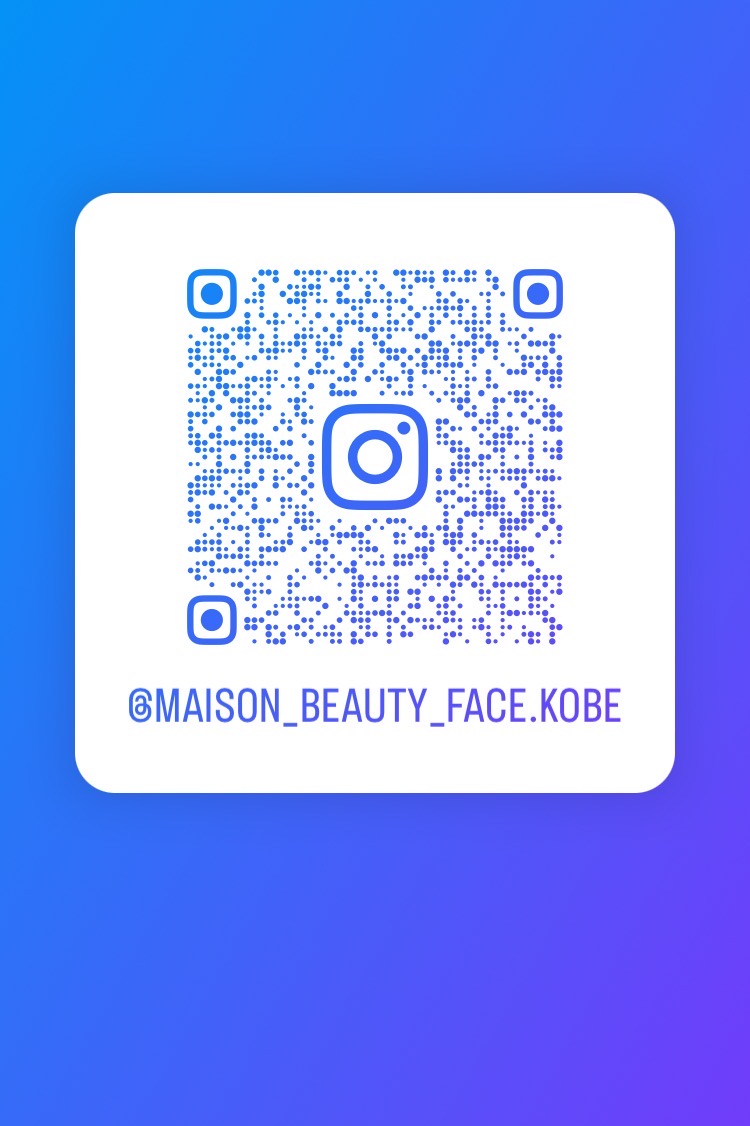 公式Instagram。 @maison_beauty_faceあります