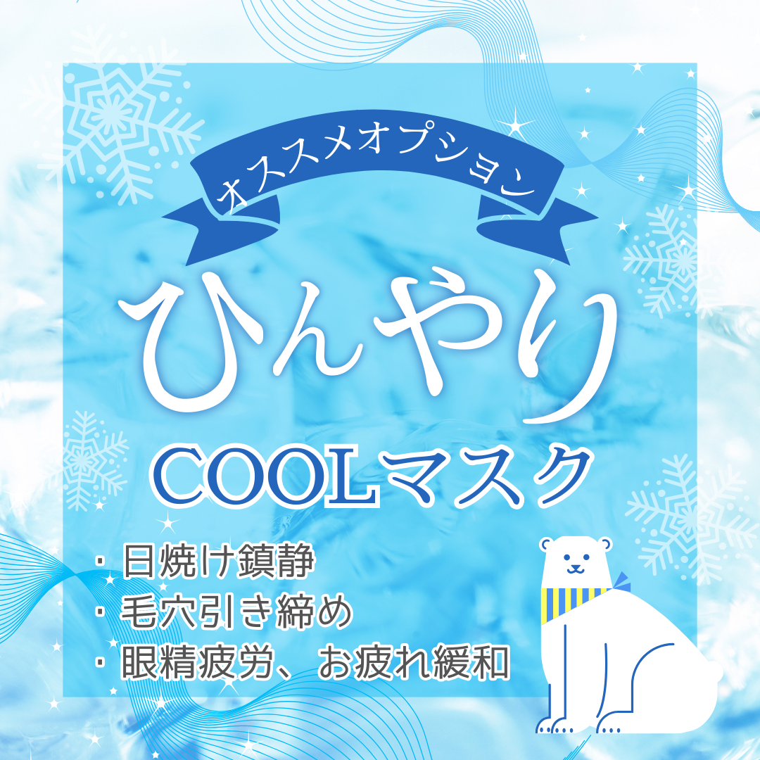 【今季大人気オプション】ひんやり☆彡COOLマスク